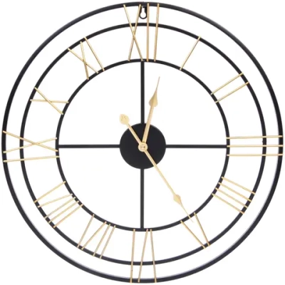 Часы настенные «LOFT HOME « 50см, желтые цифры