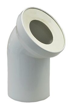 Отвод Rehau Raupiano Plus 110/45° для присоединения выпуска унитаза (арт. 11216141001)