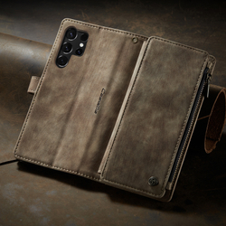 Многофункциональный чехол-кошелек CaseMe 3 in 1 Matte Wallet для Samsung Galaxy S25 Ultra