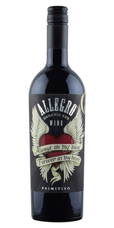 Вино Аллегро Примитиво Органик Пулия
