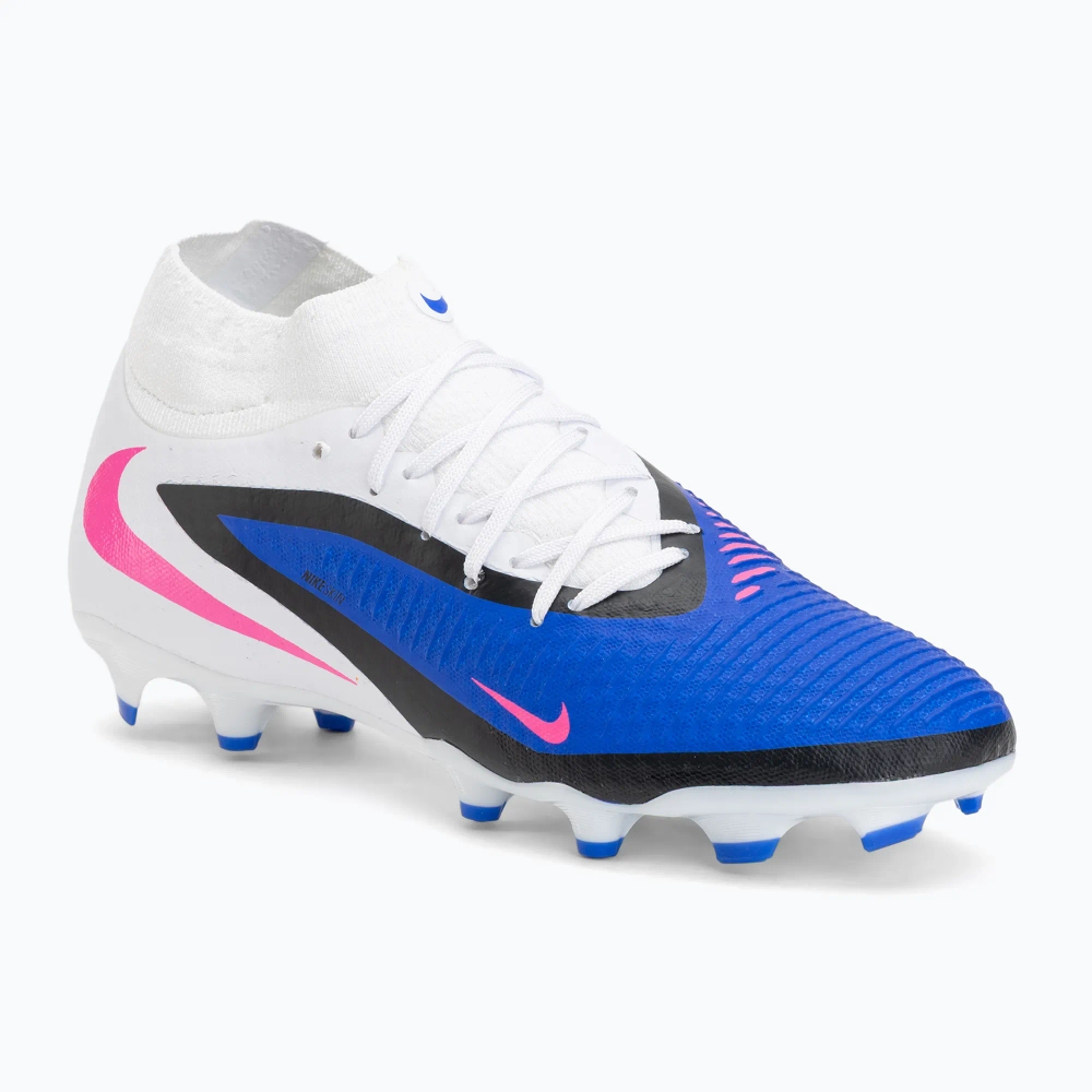 Футбольные бутсы Nike Phantom 6 High Academy FG/MG racer blue/white/pink blast