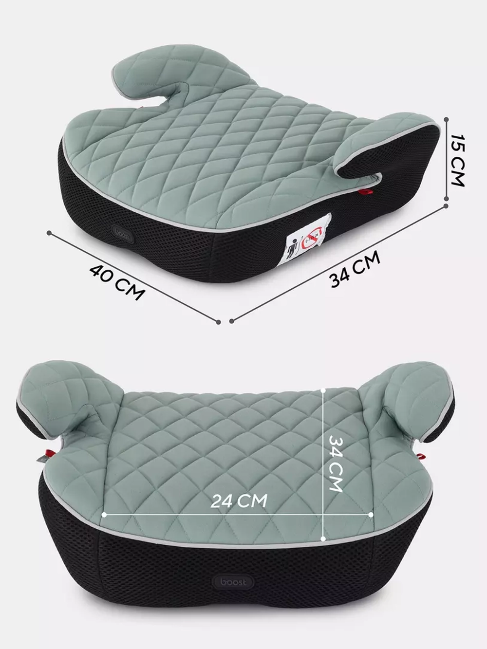 Автокресло MOWBaby BOOST 1034 (Green) группа 3 (22-36кг)