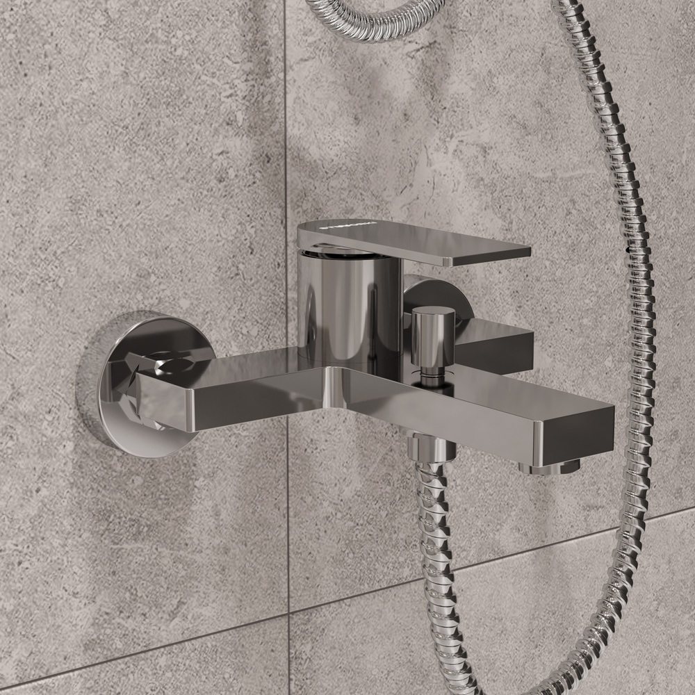 Смеситель для ванны с душем STWORKI Олланд S01100CR хром