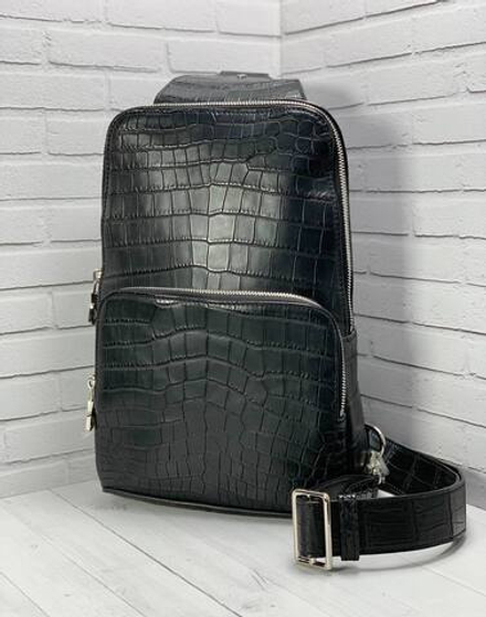 Сумка-слинг Stefano Ricci из кожи крокодила
