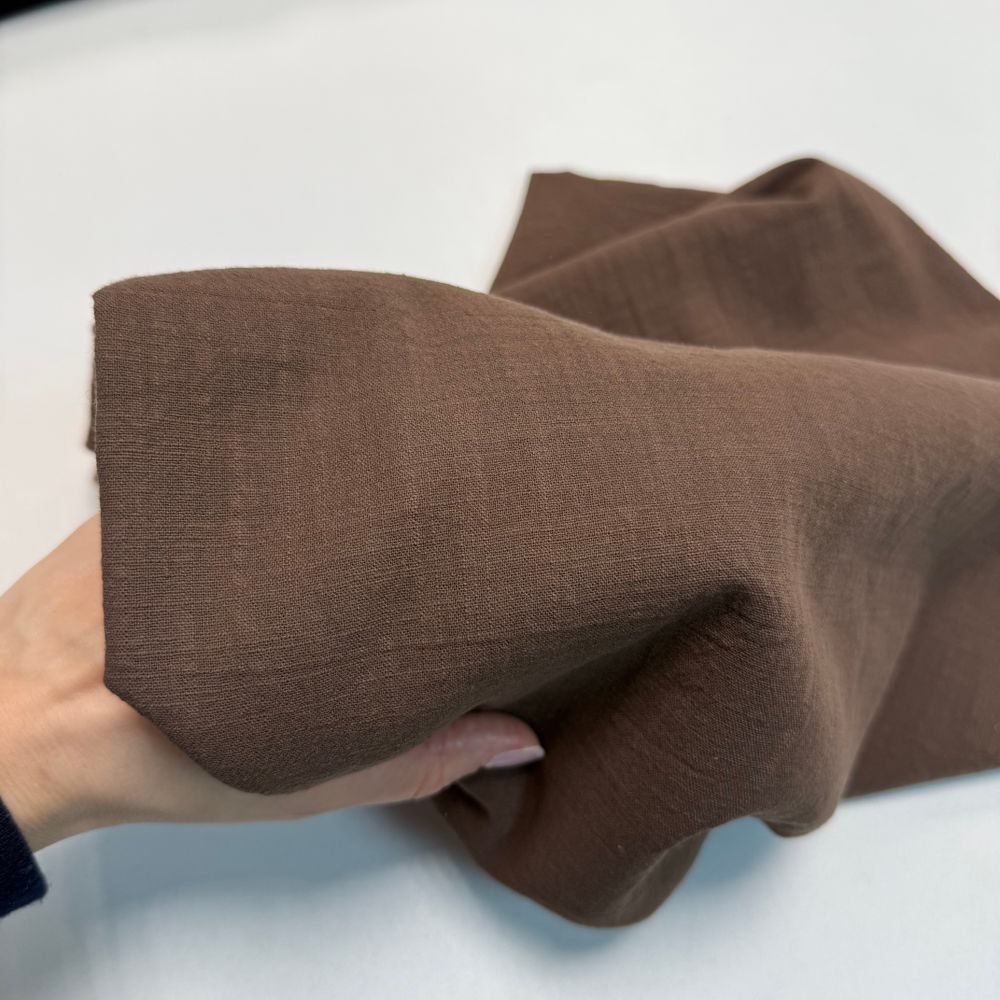 Хлопок "под Лён" Шоколад