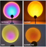 Проекционная лампа Закат, проектор, светильник "Projection Lamp, Sunset Lamp YD-009" 40см