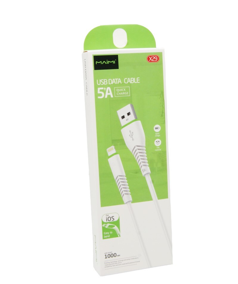 Кабель USB - Lightning MAIMI X29 (белый) 1м