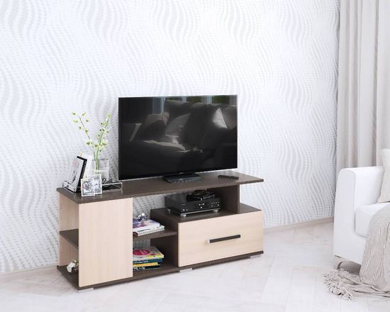 Тумба-ТВ ПАРУС-4 венге / дуб молочный