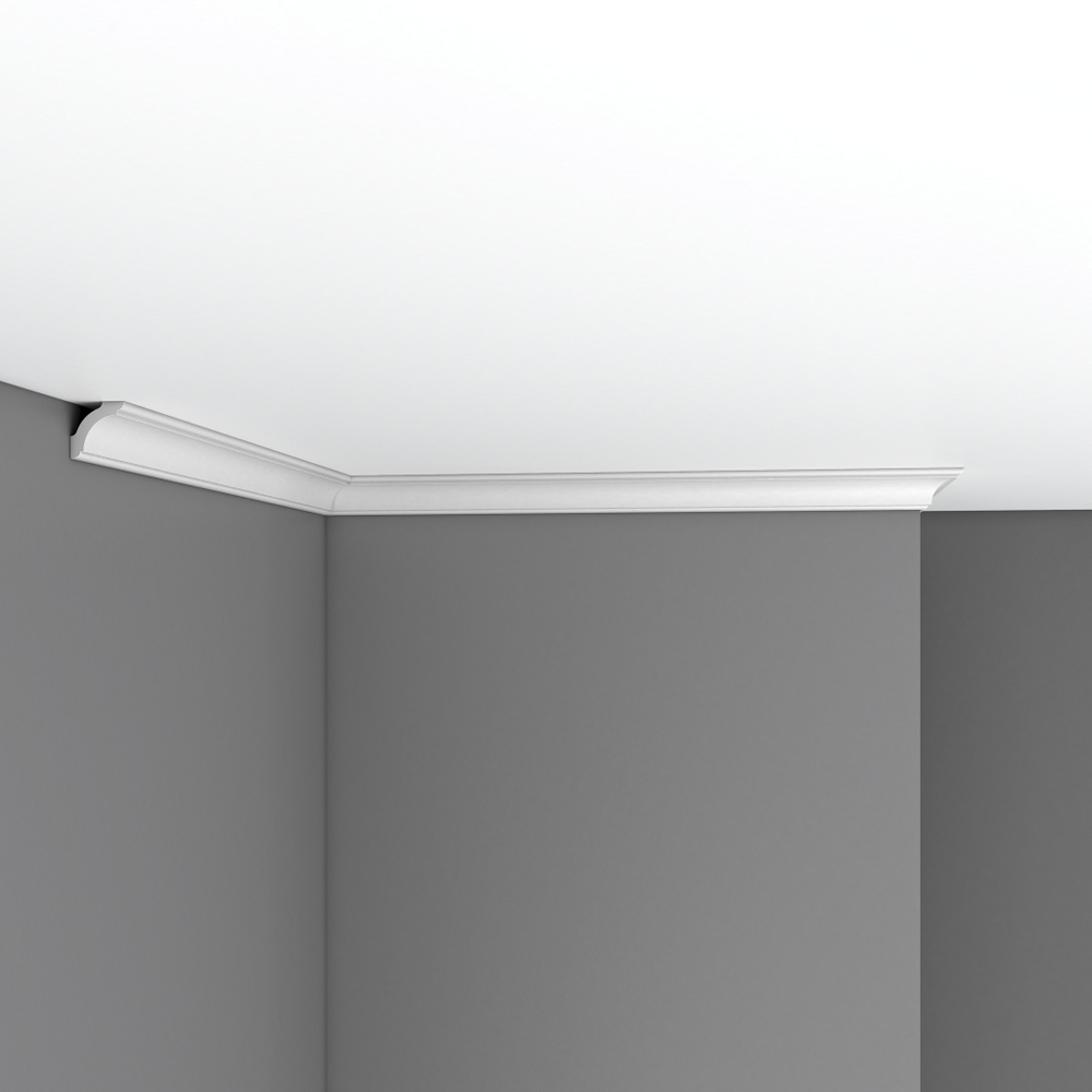 Плинтус потолочный гладкий Decomaster 96251 25х25х2400мм