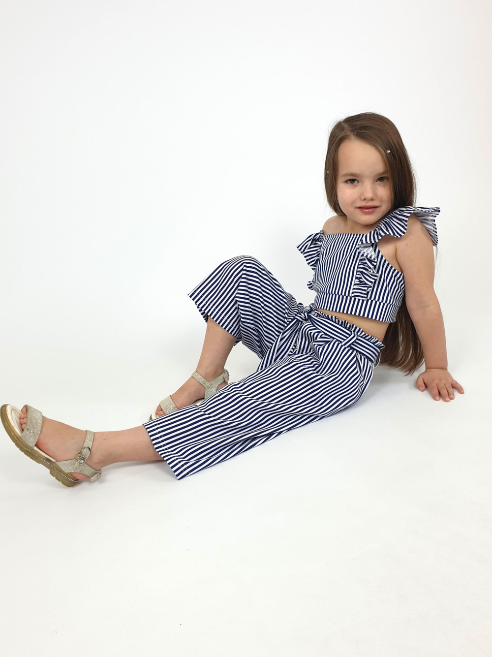 02-70-7 Комплект для девочки (топ и брюки)