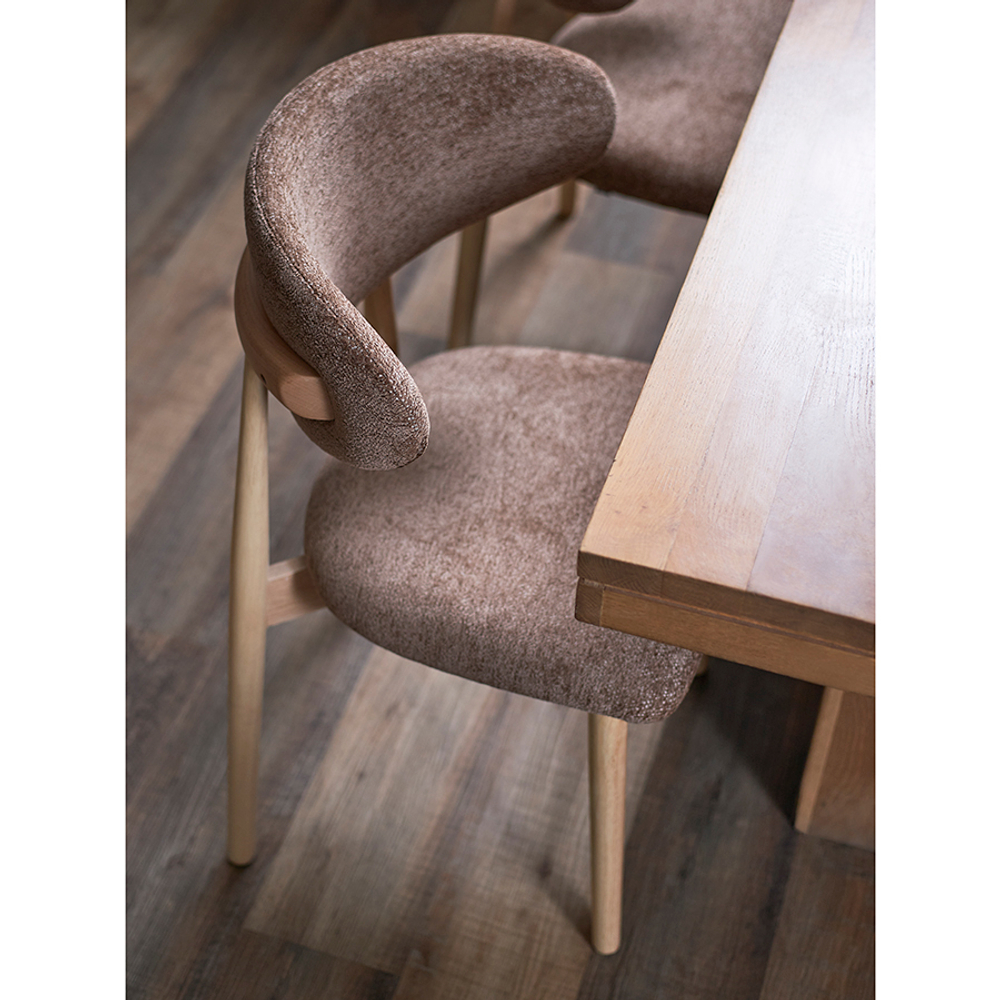 Стул Bergenson Bjorn Stone, мягкий шенилл, кофе с молоком