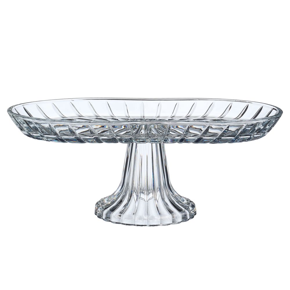 БЛЮДО НА НОЖКЕ ОВАЛЬНОЕ 28*14*12 СМ