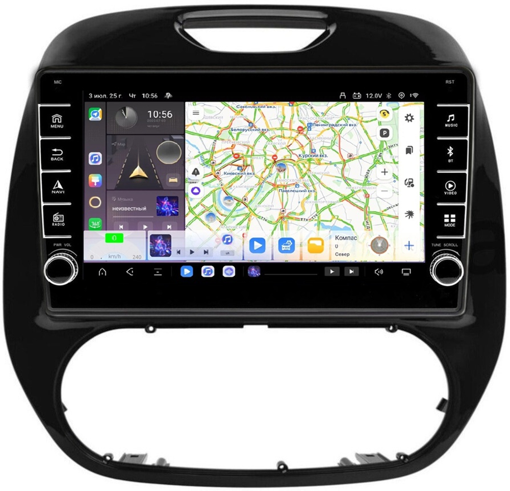 Магнитола для Renault Kaptur 2016+ (кондиционер) - Carmedia EW-9627-M (кнопки и крутилки) Android 13, TS20, 6+128Гб, CarPlay, 4G SIM-слот