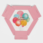 Коробка складная «С днём рождения», 26 × 22.5 × 8 см