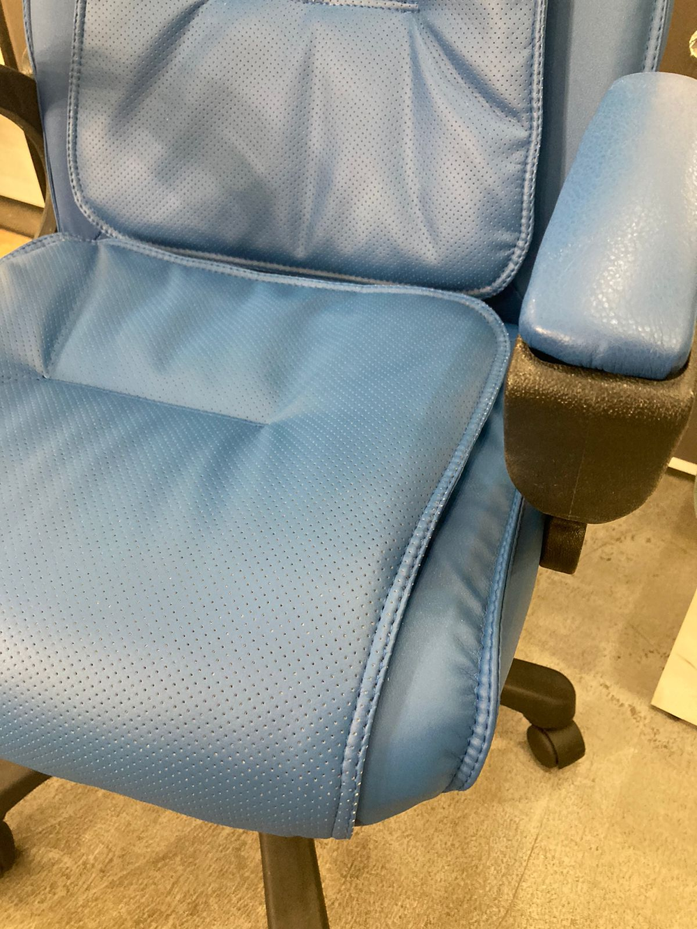 Кресло Фортуна-5 (9) к/з синий Мех качания п.Директор