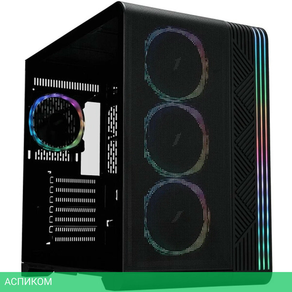 Корпус 1stPlayer VT7 без БП Black (VT7-BK-4FS7)