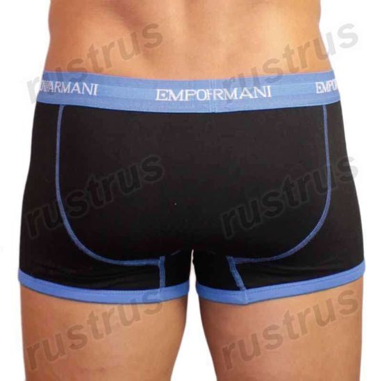 Мужские трусы боксеры черные Emporio Armani