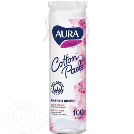 Ватные диски Aura, 100 шт.