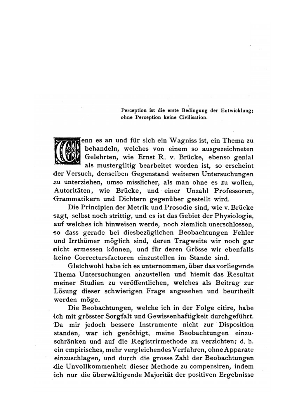 Beurtheilung Und Begriffsbildung Der Zeit-Intervalle. in Sprache, Vers Und Musik Psychophilosophische Studie Vom Standpunkte Der Physiologie | Alfred Justus Dutczynski