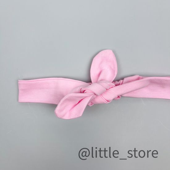 Повязка Розовое облако, с узелком