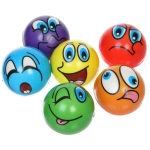 Мяч 6,3 см «Веселые мордашки» (антистресс), микс СТИКЕР НА ВЛОЖЕНИЕ