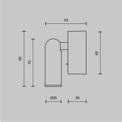 Настенный светильник (бра) Technical C039WL-L3W3K