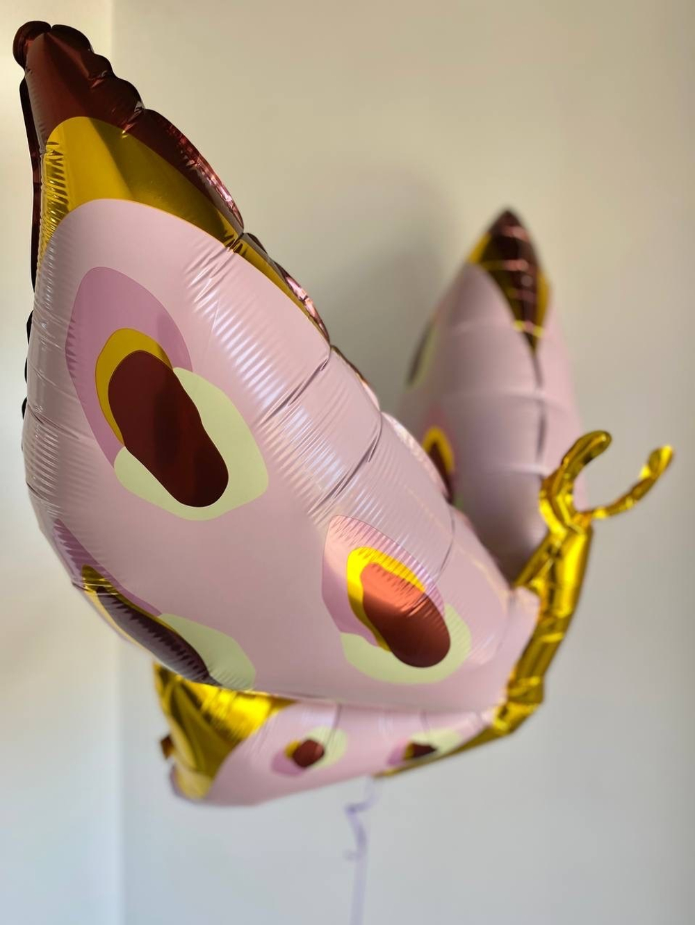 Шар-фигура, фольга, Бабочка розовая. Карнавальная, 52/132 см