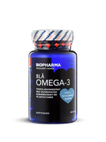 Омега 3 с черникой витамины для глаз Biopharma Bla Omega, 60 капсул
