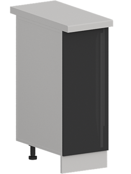 Кухня Модуль ШН 300 Ликата / Графит Глянец