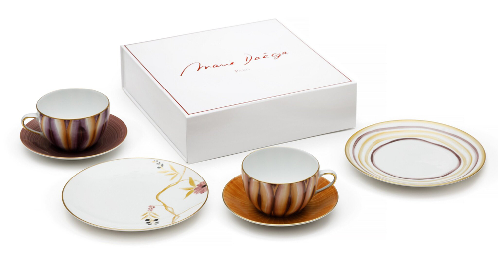 Набор чайный 6 предметов 350мл Marie Daage Verdure Onde Bouquet