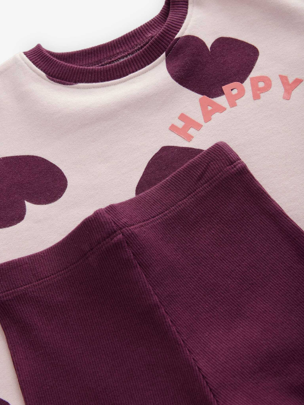 Толстовка и легинсы в комплекте для девочки Next B27-699, Розовый, Бордовый