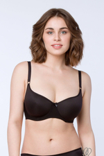 Формованный бюстгальтер из воздухопроницаемого материала (Размер: 90E) (Цвет: белый)