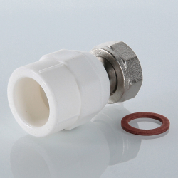 Соединитель PPR с накидной гайкой
