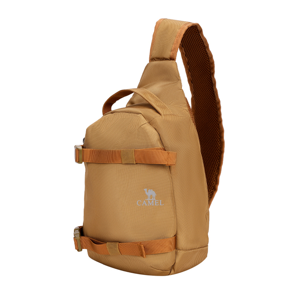 CAMEL 6L Cycling Bag Crossbody Bag Sling Bag Outdoor Bag Fabric Camel/Black Unisex