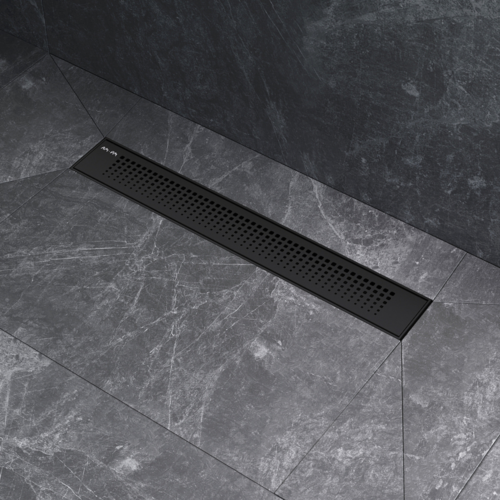 Душевой лоток AM.PM PrimeFlow 50 W02SC-P11-050-01BM с Черной матовой решеткой Cut Gradient
