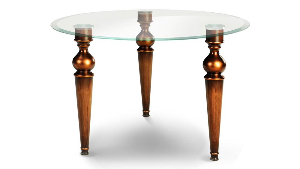 Стол «Маркиз» со стеклянной столешницей