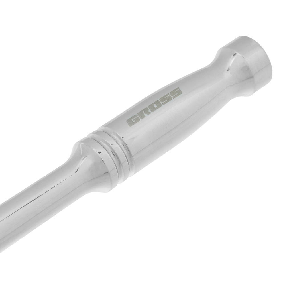 Ключ-трещотка 1/4", CrV, 120 зубьев, цельнометаллический, хром Gross