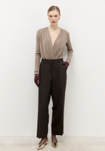 Брюки прямые укороченные