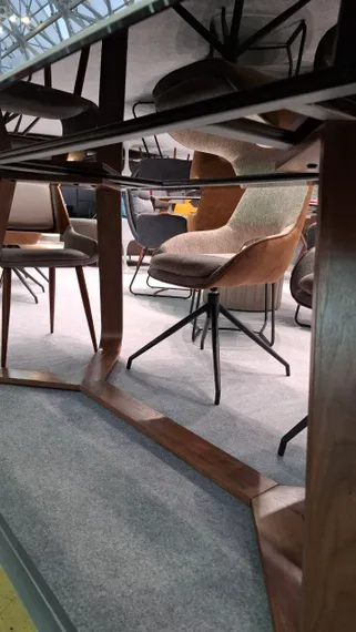 Стол Dynasty 240х110 см, керамика, орех