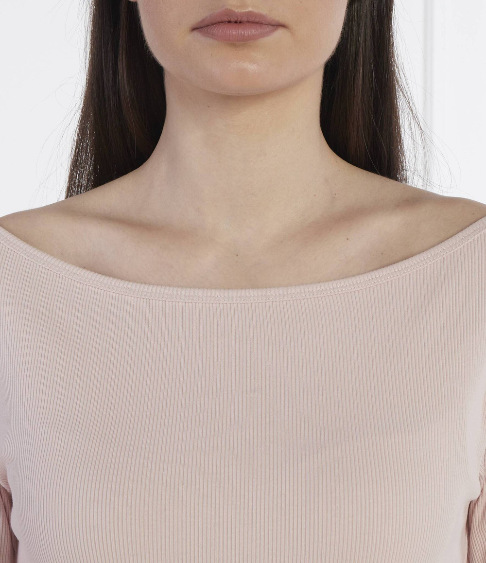 Худи WOVEN LABEL RIB CALVIN KLEIN JEANS - пудро-розовый(J20J223355)