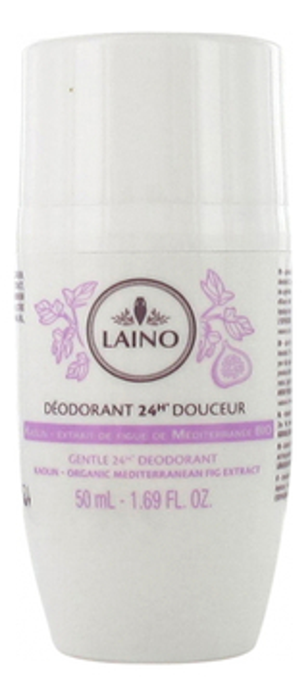 Лено Дезодорант органический Инжир с каолином Laino Deodorant Efficacite 24h Figue 50 мл