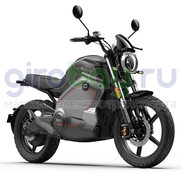 Электромотоцикл WHITE SIBERIA SUPER SOCO TC WANDERER (Серый) фото №1