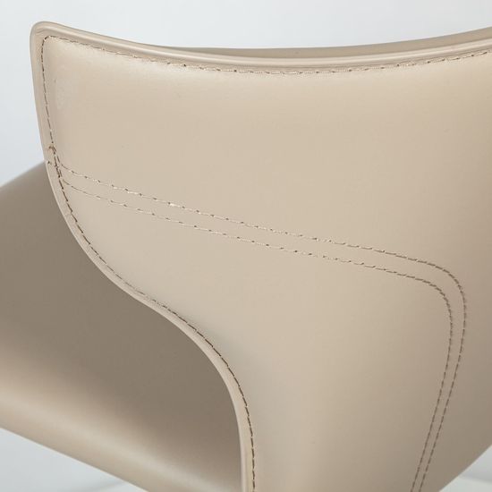 Стул полубарный Austin, кожа нуга