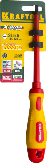 KRAFTOOL SL5.5 х 125 мм, высоковольтная отвертка (250083-5.5-125)