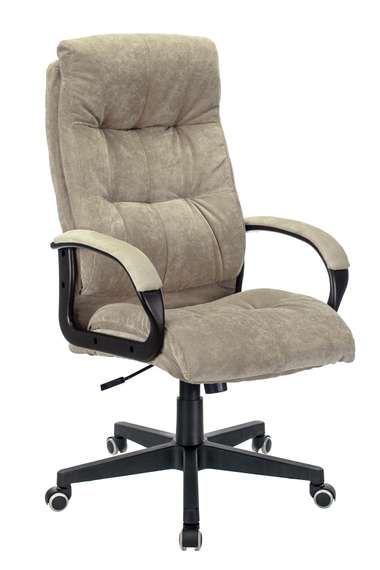 Кресло руководителя Бюрократ CH-824 Fabric песочный Light-21 на колес. пластик