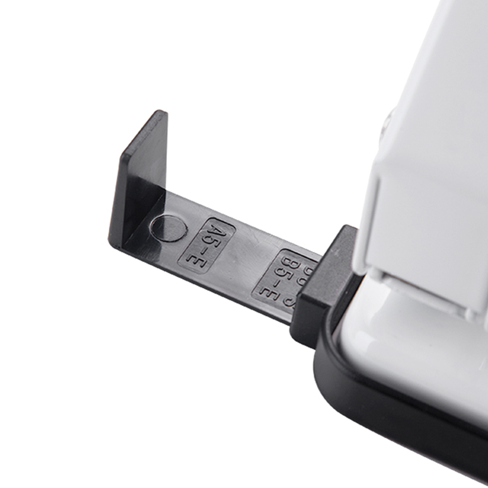 Дырокол DELI "E0138", до 35 листов, металлический корпус