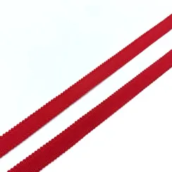 Резинка бретелечная красная 10 мм (цв. 100), 612/10
