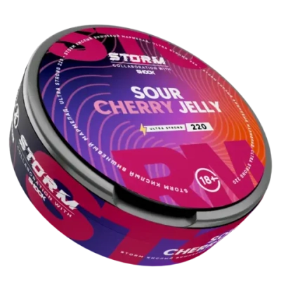 STORM BY ШОК SOUR CHERRY JELLY (220 МГ) - КИСЛЫЙ ВИШНЕВЫЙ МАРМЕЛАД
