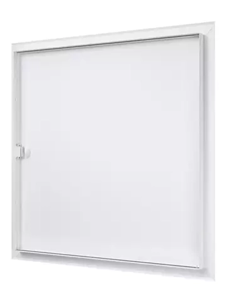 Люк 400*400 ЛТ4040М ревизионный 460х460, фланец 400х400 стальной с ручкой в гофроупаковке ERA title=