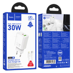 Зарядное устройство для Lightning Hoco N63 PD30W+QC3.0 (white)